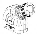 Han-Eco B 16B Tllengehuse, integr. Kabelverschraubung, seitlicher Kabeleingang, 1xM25