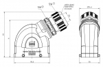 Han-Eco B 16B Tllengehuse, integr. Kabelverschraubung, seitlicher Kabeleingang, 1xM25