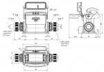 Han-Eco B 16B surface mounted housing, with thermo-plastic cover, side entry, single locking lever, 2xM32