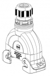 Han-Eco B 24B Tllengehuse, integr. Kabelverschraubung, gerader Kabeleingang, QB tllenseitig, 1xM40