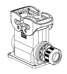 Han-Eco B 10B Sockelgehuse, Auenanwendung, integr. Kabelverschraubung, seitlicher Kabeleingang, 1xM25