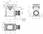 Han-Eco B 10B Sockelgehuse, Auenanwendung, integr. Kabelverschraubung, seitlicher Kabeleingang, 1xM25