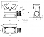 Han-Eco B 16B Sockelgehuse, Auenanwendung, integr. Kabelverschraubung, seitlicher Kabeleingang, 1xM25