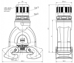 Han-Eco B 16B Kupplungsgehuse, Auenanwendung, integr. Kabelverschraubung, gerader Kabeleingang, 1xM25