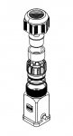 Han 3A Tllengehuse mit integr. Verschraubung, Kunststoff (9-17mm)