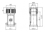 Han 3A Tllengehuse mit integr. Verschraubung, Kunststoff (9-17mm)