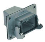 Han 16B panel feed through housing, top entry, 1xM32, single locking lever, high construction