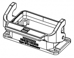 Han EMV 10B Anbaugehuse, Lngsbgel, innenliegende Dichtung