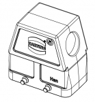 Han EMV/B 10B Tllengehuse, seitlicher Kabeleingang, 1xM32, Querbgel, hohe Bauform