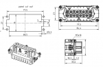 Han 16ES Buchseneinsatz, 0,14 - 2,5 mm, Kfigzugfeder