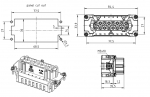 Han 16E Buchseneinsatz, Crimp, 0,14 - 4 mm