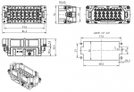 Han 32EE Stifteinsatz, Crimp, 0,14 - 4 mm, (33-64)