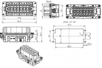 Han 32EE Buchseneinsatz, Crimp, 0,14 - 4 mm