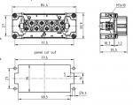 Han 6 Hv E Buchseneinsatz, Crimp, 0,5 - 4 mm