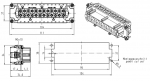 Han24E Buchseneinsatz, (25-48), 0,75 - 2,5 mm, mit Drahtschutz