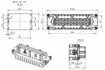 Han24E Buchseneinsatz, Crimp, (25-48), 0,14 - 4 mm