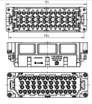 Han 46EE Stifteinsatz, Crimp, 0,14 - 4 mm