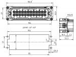 Han 10 Hv E Stifteinsatz, Crimp, 0,5 - 4 mm