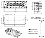 Han 10 Hv ES Buchseneinsatz, 0,14 - 2,5 mm, Kfigzugfeder