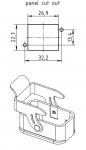 Han-Compact Anbaugehuse, chromatiert