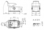 Han-Compact Anbaugehuse, chromatiert