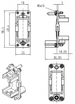 Halterahmen fr 1 Modul