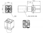 Han 200 A Modul, Stifteinsatz, Axialschraubanschluss, 40 - 70 mm