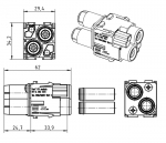 Han HV-Modul 16A Buchseneinsatz, 0,14 - 4 mm, Crimp