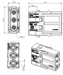 Han C-Modul Stifteinsatz, 6 - 10 mm, Axialschraubanschluss