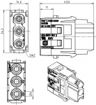 Han C-Modul Buchseneinsatz, 2,5 - 8 mm, Axialschraubanschluss