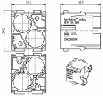 Han Quintax Modul Stifteinsatz, Crimp