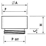 Erweiterung von M16x1,5 auf M20x1,5