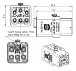 Han Q 5/0 Quick Lock Buchseneinsatz 0,5 - 2,5 mm