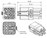 Han Q 12/0 Buchseneinsatz 0,25 - 1,5 mm