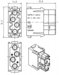 Han Multi Modul Buchseneinsatz, 1,5 A (DIN)