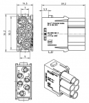 Han E-Protected-Modul Stifteinsatz, 0,14 - 4 mm, Crimp