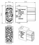 Han EE-Modul Buchseneinsatz, 0,5 - 2,5 mm, Quick Lock