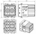 Han EEE-Modul Buchseneinsatz, 0,14 - 4 mm, Crimp