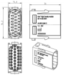 Han High Density Modul Stifteinsatz, 0,08 - 0,52 mm, Crimp