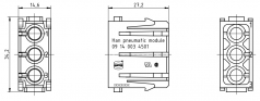 Han Pneumatik Modul 3 Kontakte