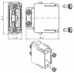 Han Adapter-Modul ohne D-Sub-Einsatz Stifteinsatz