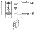 Han Adapter-Modul ohne D-Sub-Einsatz Stifteinsatz