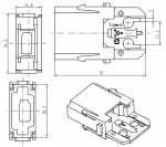 Han FireWire-Modul Stifteinsatz, 1A