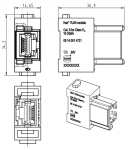 Han RJ45 Gender Changer fr Patchkabel