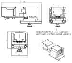 Han-Brid RJ45 Hybrid Netzwerksteckverbinder Wanddurchfhrung gerade