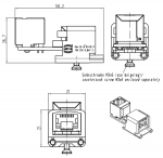 Han-Brid RJ45 Wanddurchfhrung gewinkelt