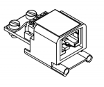 Han-Brid RJ45 C Hybrid-Netzwerksteckverbinder, Wanddurchfhrung