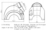 Han-Yellock 30 Gehuseoberteil, seitlicher Kabeleingang, 1xM32