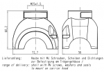 Han-Yellock 30 Gehuseoberteil, gerader Kabeleingang, 1x25