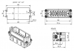 Han 16A Stifteinsatz, Crimp, (17-32), 0,14 - 4 mm